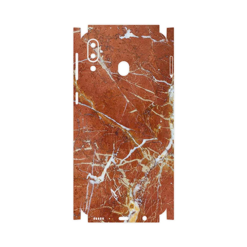 برچسب پوششی ماهوت مدل Red Marble-FullSkin مناسب برای گوشی موبایل سامسونگ Galaxy M20