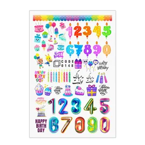 برچسب لنز ناخن مدل تولد کد 148