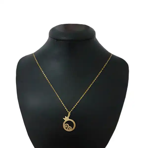 گردنبند طلا 18 عیار زنانه مدل انار