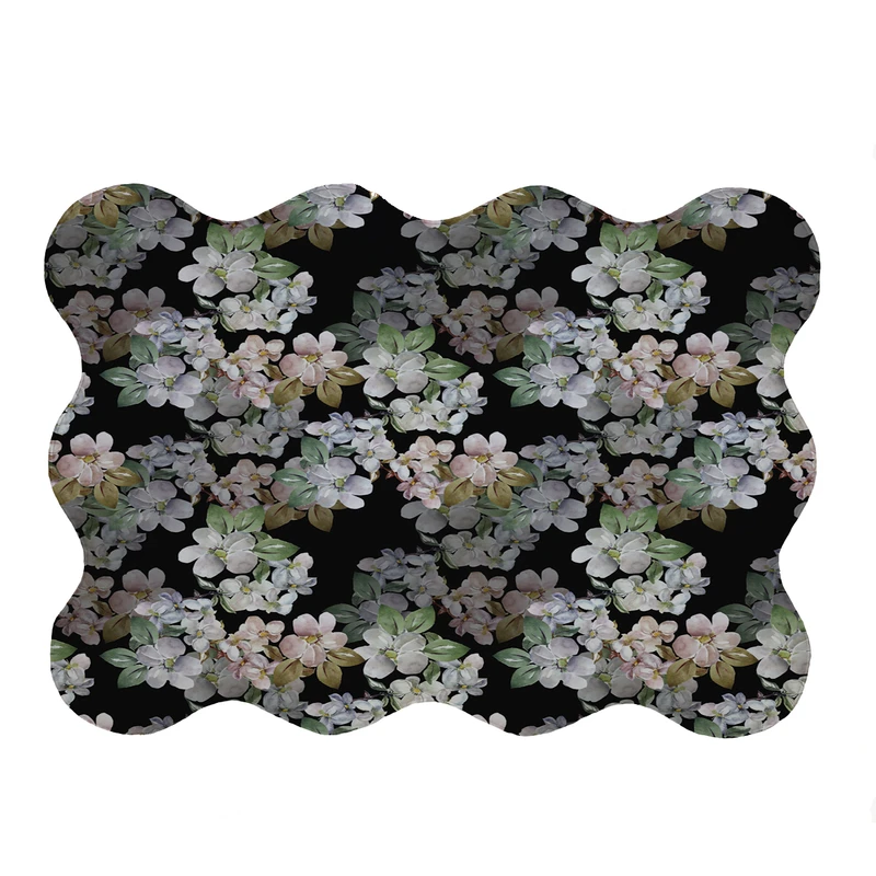  پادری مدل دالبر طرح گل کد 5581 سایز 80x110 سانتی متر