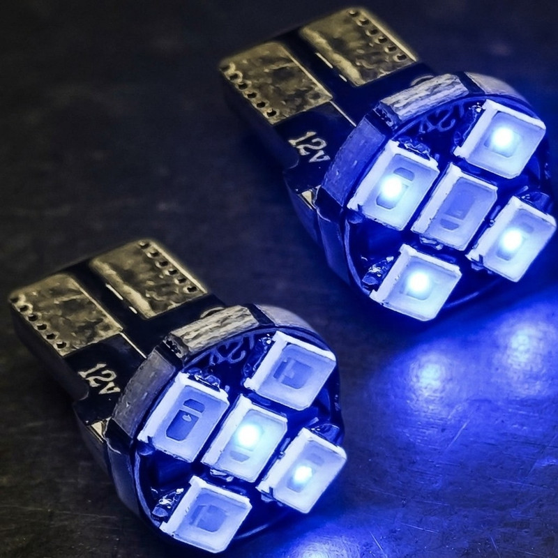لامپ کوچک چراغ جلو و پلاک خودرو تک حالته فورس مدل SMD کد Blu1 پایه تک کنتاکت مناسب برای ساینا و کوییک بسته ۲ عددی