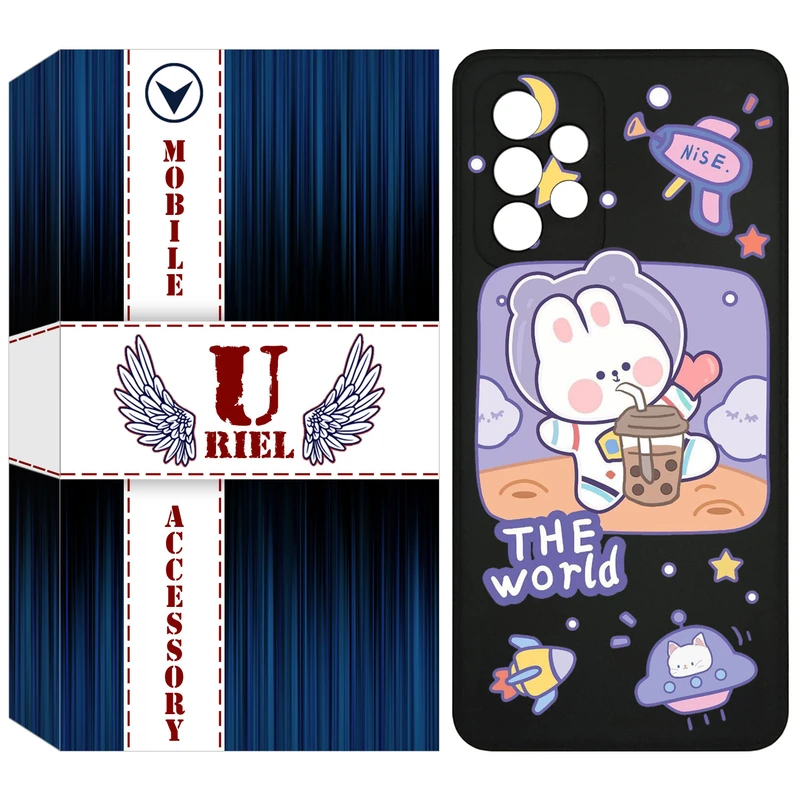 کاور یوریل مدل KSH کد 8 طرح خرگوش فضانورد مناسب برای گوشی موبایل سامسونگ Galaxy A72