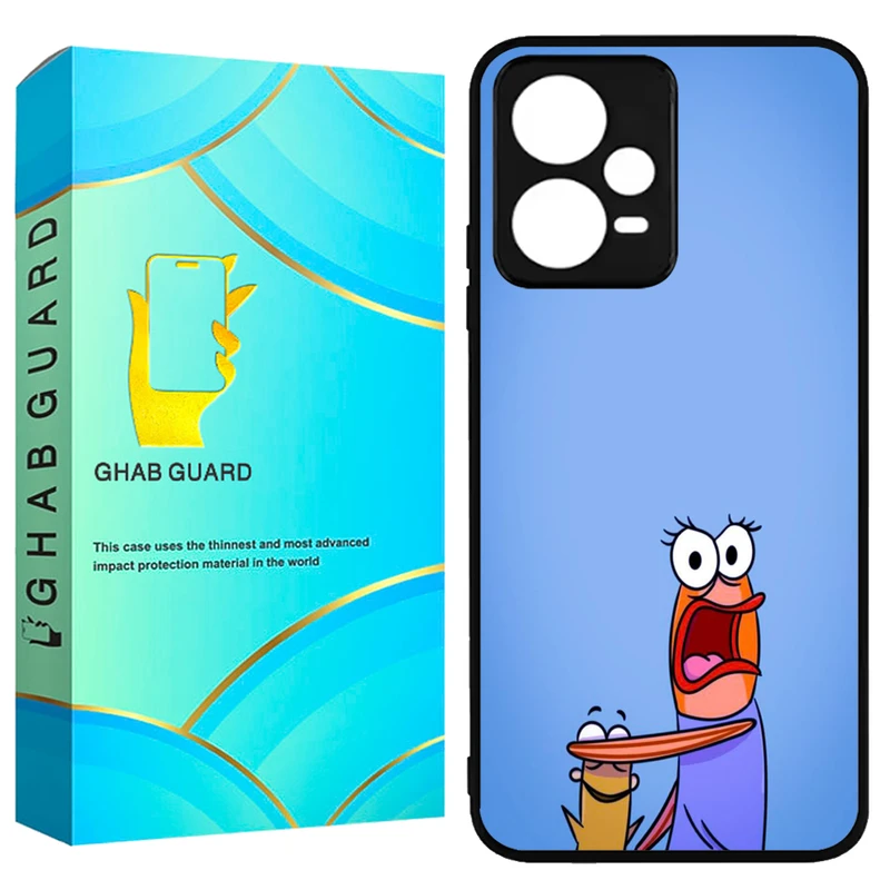 کاور قاب گارد طرح ماهی باب اسفنجی مدل GCHPX5P مناسب برای گوشی موبایل شیائومی Poco X5 Pro 5G