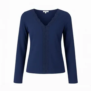 بلوز آستین بلند یقه هفت زنانه مدل نانسی کد ۸۹