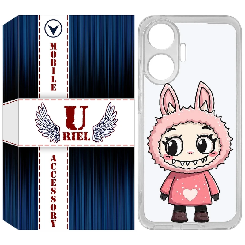 کاور یوریل مدل Clear کد 139 طرح لبوبو Labubu مناسب برای گوشی موبایل شیائومی Poco F7