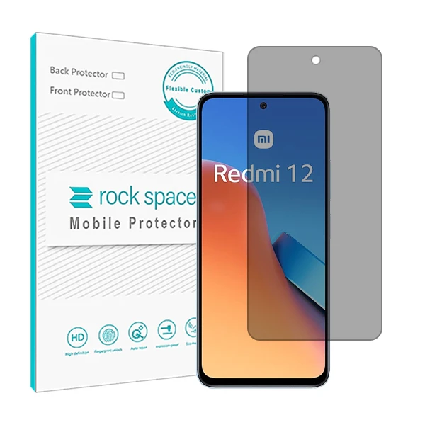 محافظ صفحه نمایش حریم شخصی راک اسپیس مدل HyPRV مناسب برای گوشی موبایل شیائومی Redmi 12