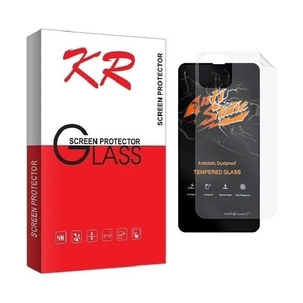 محافظ صفحه نمایش کی آر مدل 2ASN مناسب برای گوشی موبایل اپل iPhone 12 Pro Max به همراه محافظ پشت گوشی
