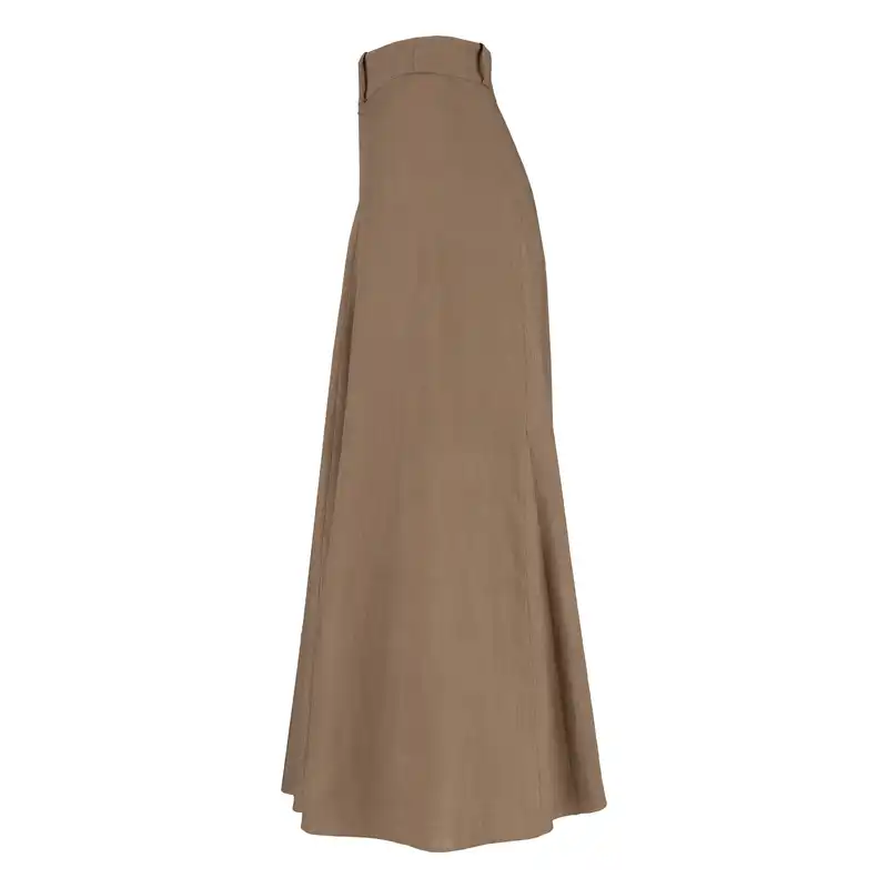 دامن زنانه سرژه مدل 210213 رنگ قهوه ای
