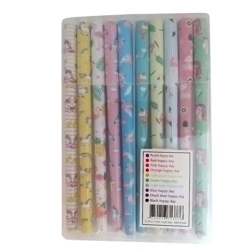 روان نویس هپی دی طرح یونیکورن و فلامینگو کد A-015 مجموعه 10 عددی