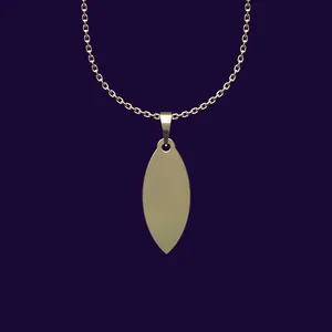 گردنبند طلا 18 عیار زنانه مدوپد مدل هندسی کد CC2-1-1062