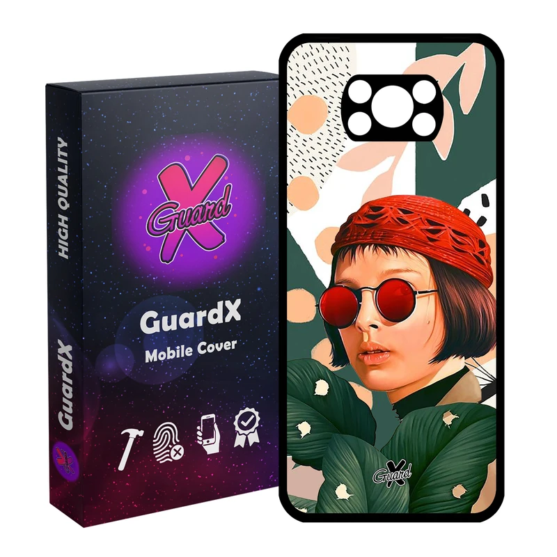 کاور گارد ایکس طرح ماتیلدا مدل Glass10341 مناسب برای گوشی موبایل شیائومی Poco X3 Pro