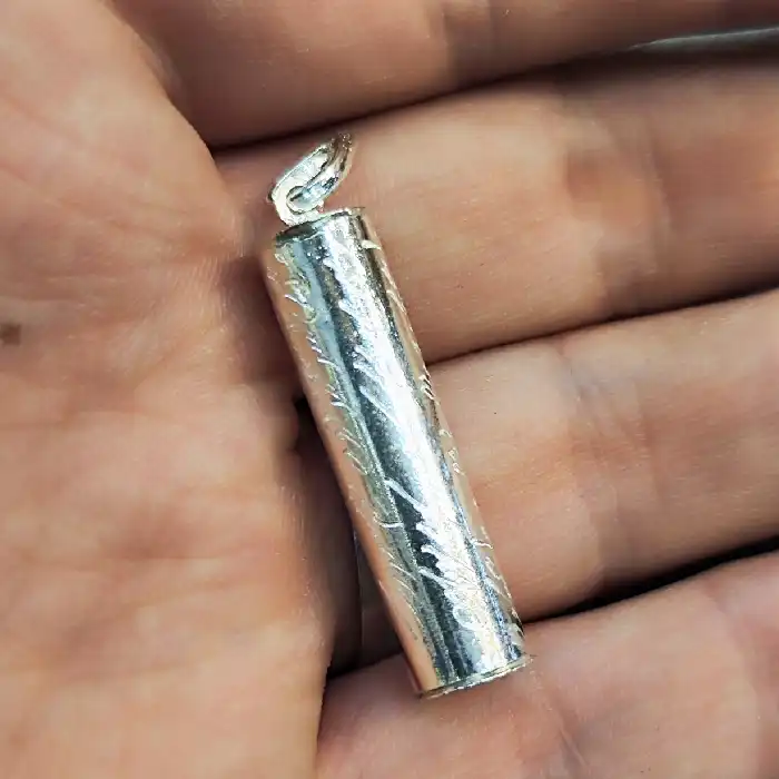 آویز گردنبند نقره مدل حرز امام جواد علیه السلام کد 66