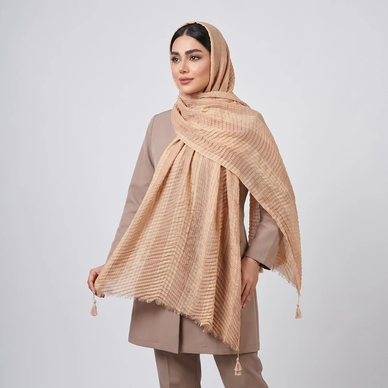 شال زنانه مدل پلیسه