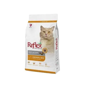 غذا خشک گربه بالغ رفلکس مدل مرغ و برنج فله در زیپ کیپ طعم مرغ و برنج وزن 500 گرم