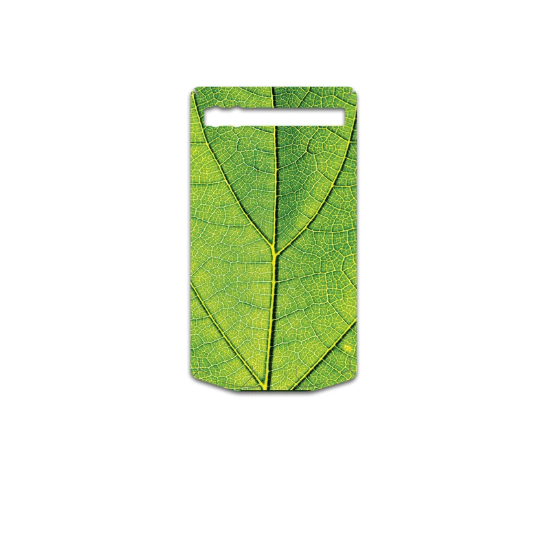برچسب پوششی ماهوت مدل Leaf-Texture مناسب برای گوشی موبایل بلک بری Porsche Design P9983