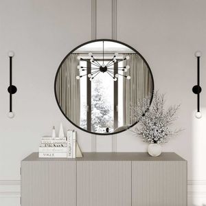 آینه مدل گرد فلزی طرح ظریف F-70