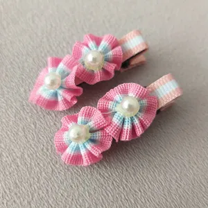 گیره مو دخترانه مدل مروارید بسته دو عددی