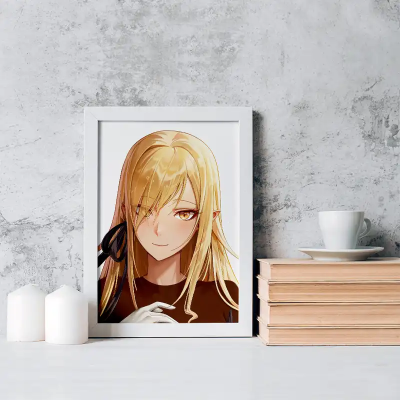 تابلو خندالو مدل شینوبو اوشینو انیمه مونوگاتاری کد 16222