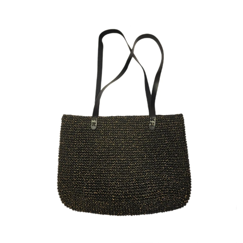 کیف بافتنی مدل ساحلی طرح کُره ای شاین کد 207