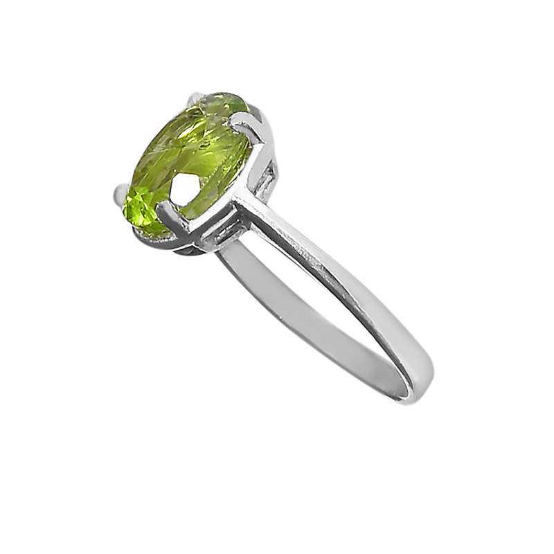 انگشتر نقره زنانه نقره جات لطفی مدل زبرجد کد ANZS02E05