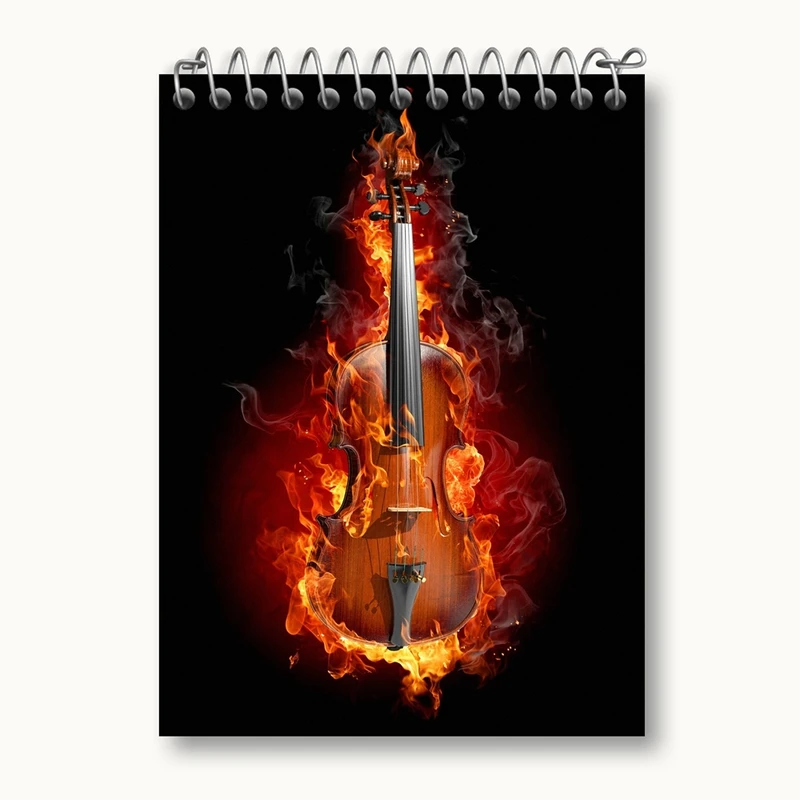 دفتر یادداشت 50 برگ خندالو مدل ویولن Violin کد 27960
