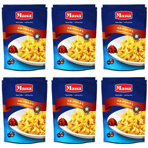 پاستا نیمه آماده با طعم تنوری مانا - 145 گرم بسته 6 عددی 