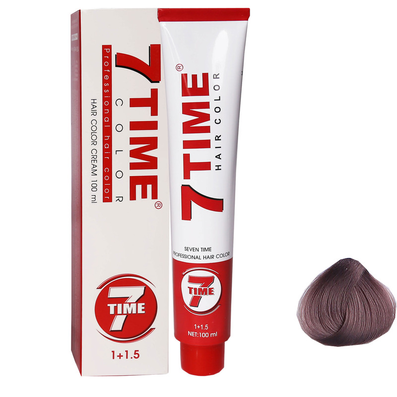 رنگ مو سون تایم شماره A.8 سری خاکستری حجم 100 میلی لیتر رنگ بلوند خاکستری خیلی روشن