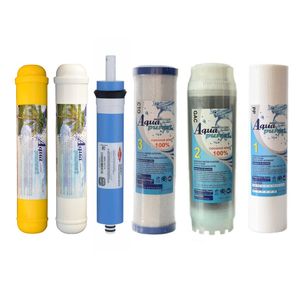 فیلتر دستگاه تصفیه کننده آب آکوا پیورست مدل RO-06 مجموعه 5 عددی به همراه فیلتر فیلمتک کد 002