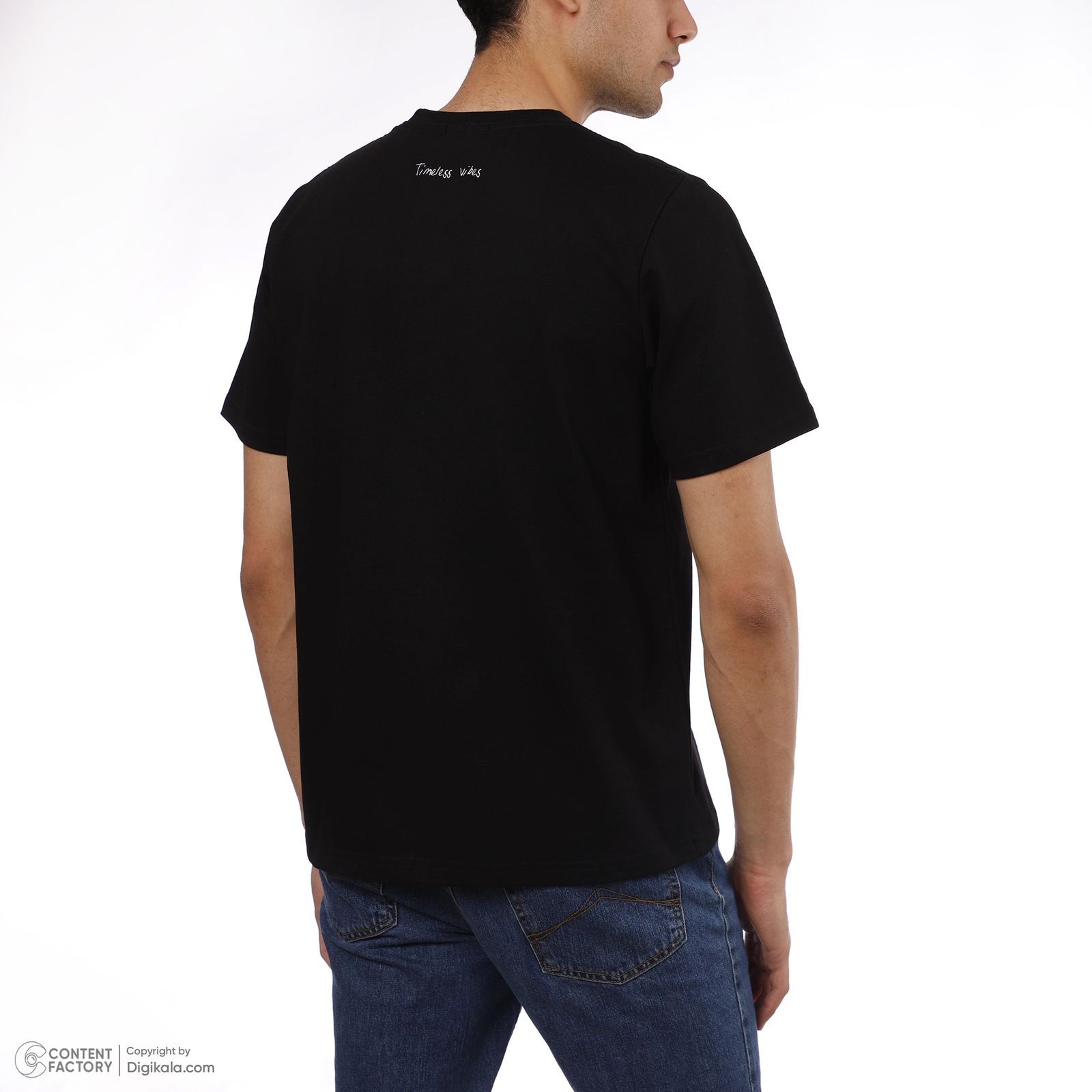 تی شرت آستین کوتاه مردانه ناربن مدل پنجره رنگ مشکی -  - 4