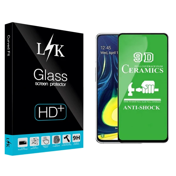 محافظ صفحه نمایش 9D ال کی مدل Hard glass مناسب برای گوشی موبایل سامسونگ Galaxy A20s