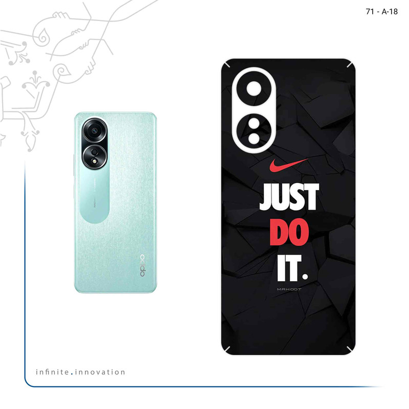 برچسب پوششی ماهوت مدل NIKE_Logo مناسب برای گوشی موبایل اپو A58 4G