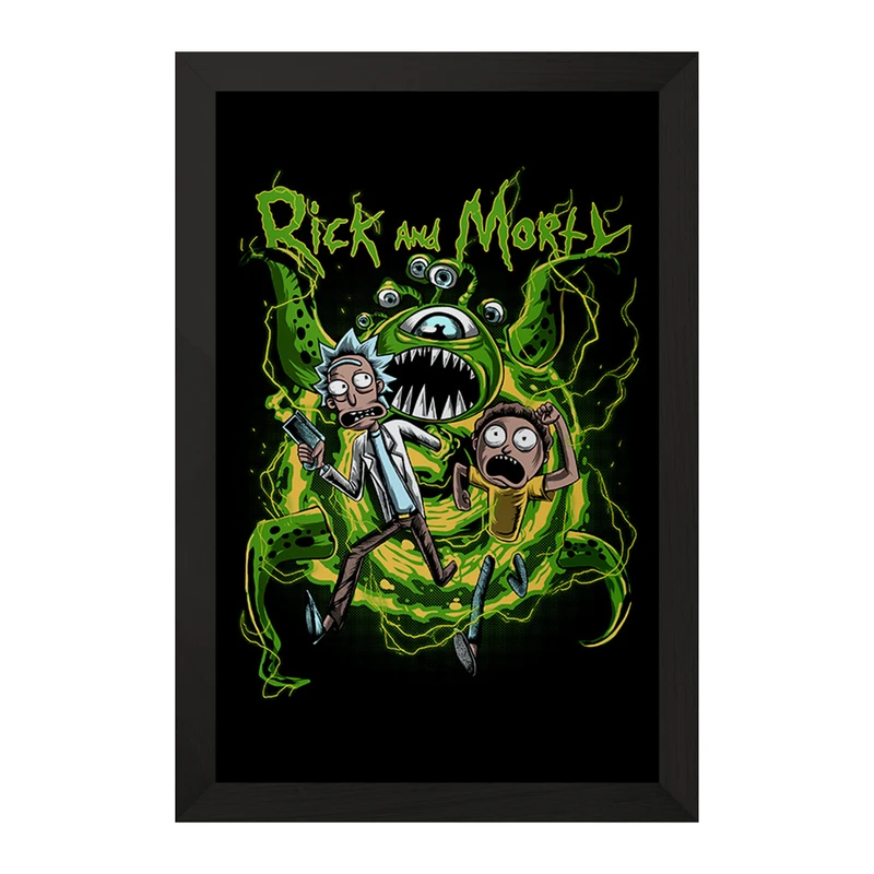 تابلو خندالو مدل ریک و مورتی (Rick and Morty) کد F308