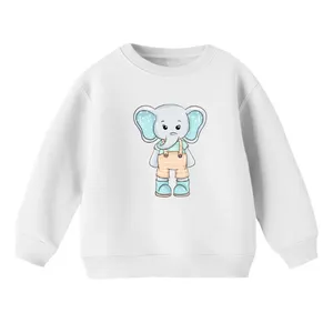 سویشرت بچگانه مدل فیل کد ۱۸ رنگ سفید