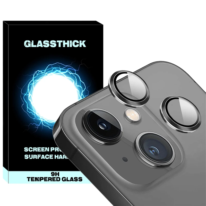 محافظ لنز دوربین گلستیک مدل Ring Metal مناسب برای گوشی موبایل اپل Iphone 13 / 13 Mini