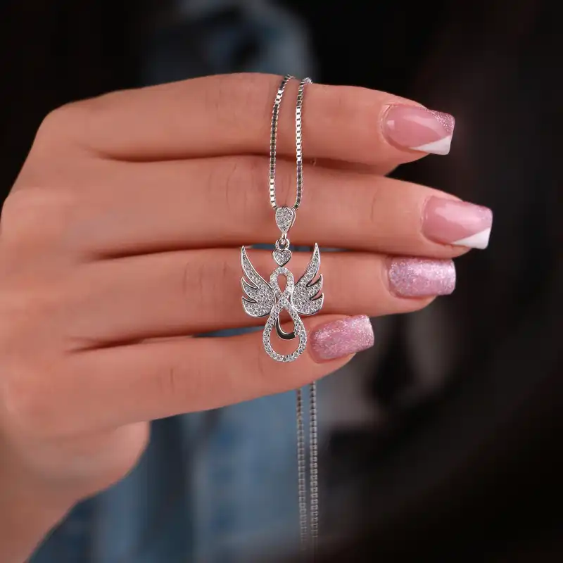 آویز گردنبند نقره زنانه جی تی ای کد 68