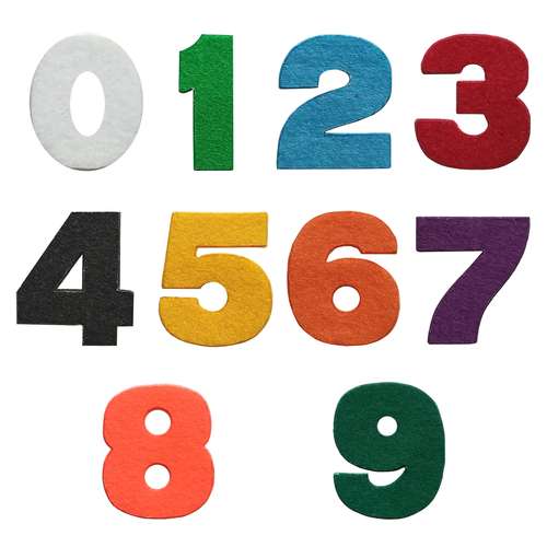 الگو نمد طرح اعداد مدل ONNum010 بسته 10 عددی