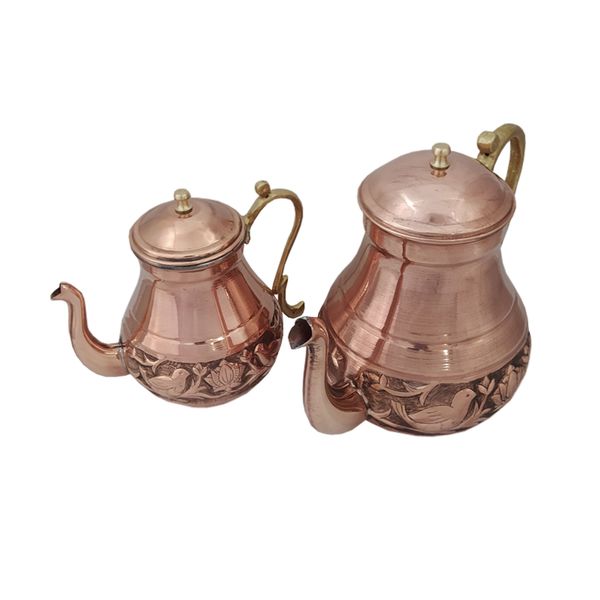 ست کتری و قوری مسی کد ZH160 ست کتری و قوری مسی کد ZH160