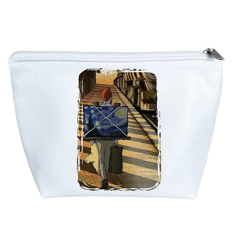 کیف لوازم آرایش دخترانه خندالو مدل ونسان ونگوگ کد 5536