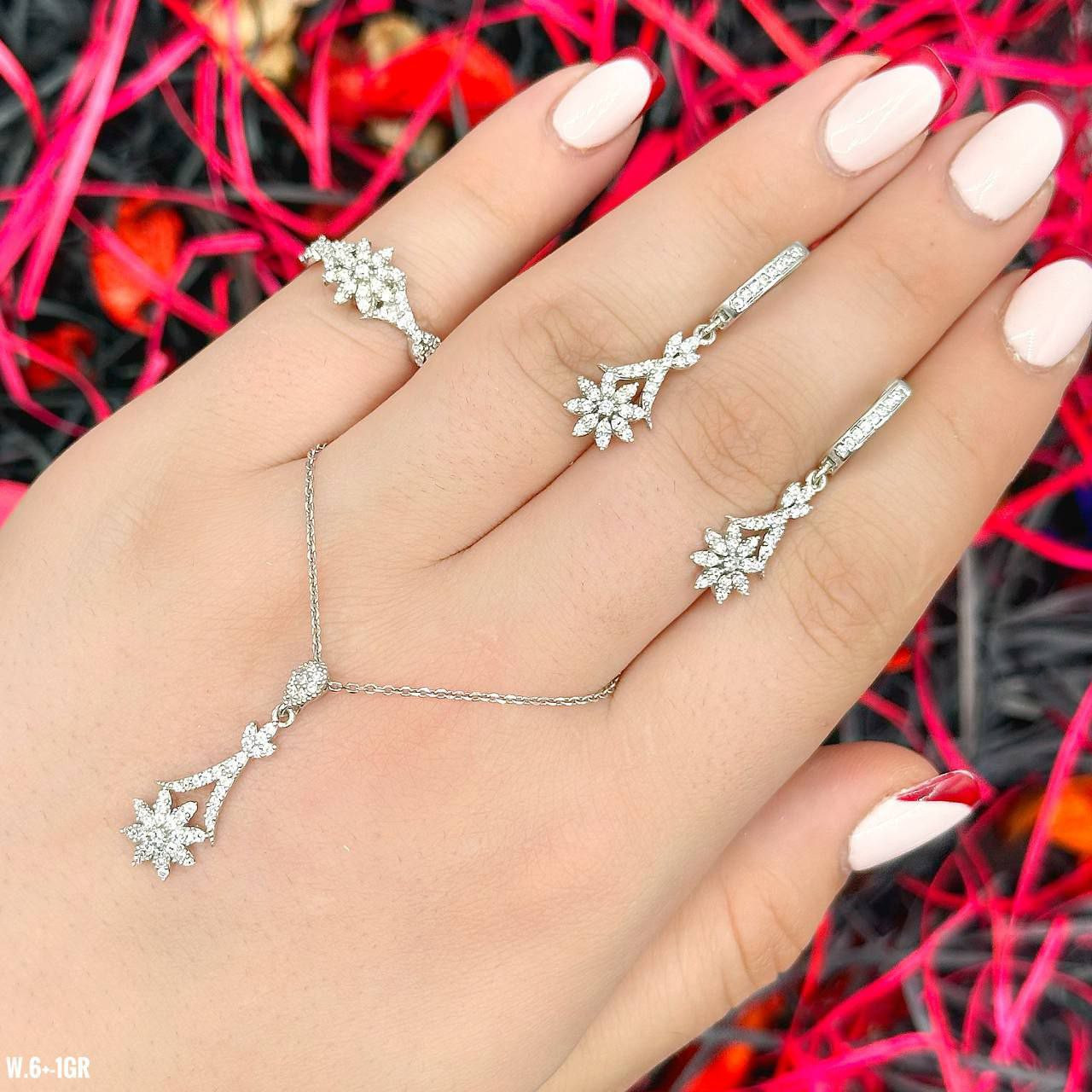 نیم ست نقره زنانه مدل ماه و ستاره کد 0126 نیم ست نقره زنانه مدل ماه و ستاره کد 0126