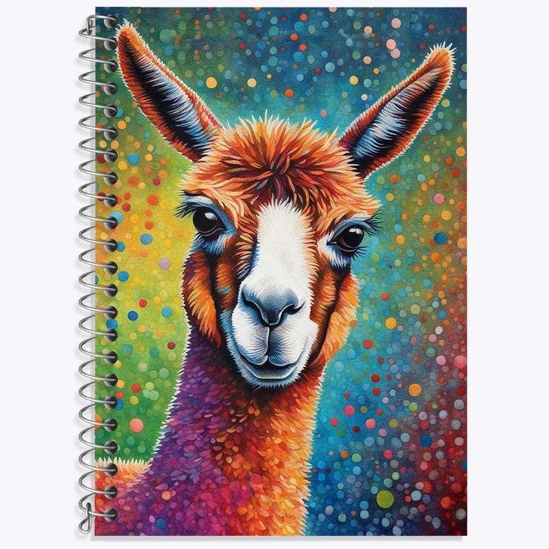 دفتر زبان 50 برگ خندالو مدل دو خط طرح شتر کد N1446