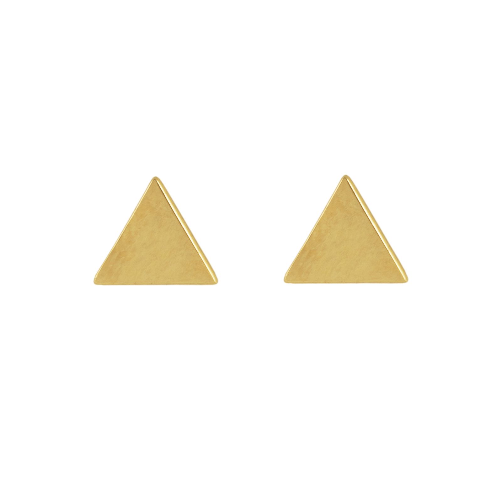 گوشواره طلا 18 عیار زنانه پولک مدل مثلث تو پر -  - 3