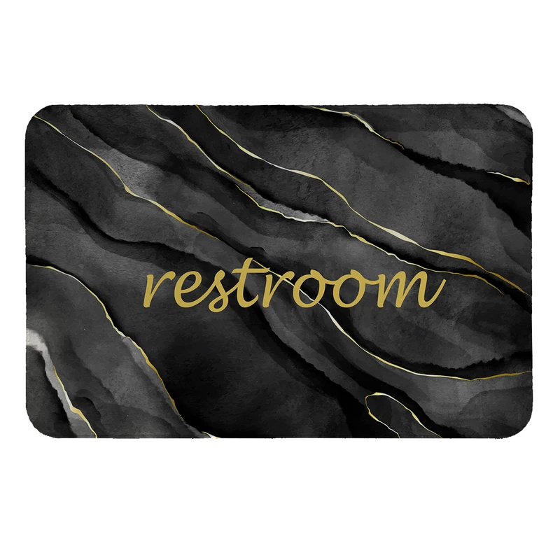     پادری  طرح Restroom کد 8755 سایز 50 × 70 سانتی متر