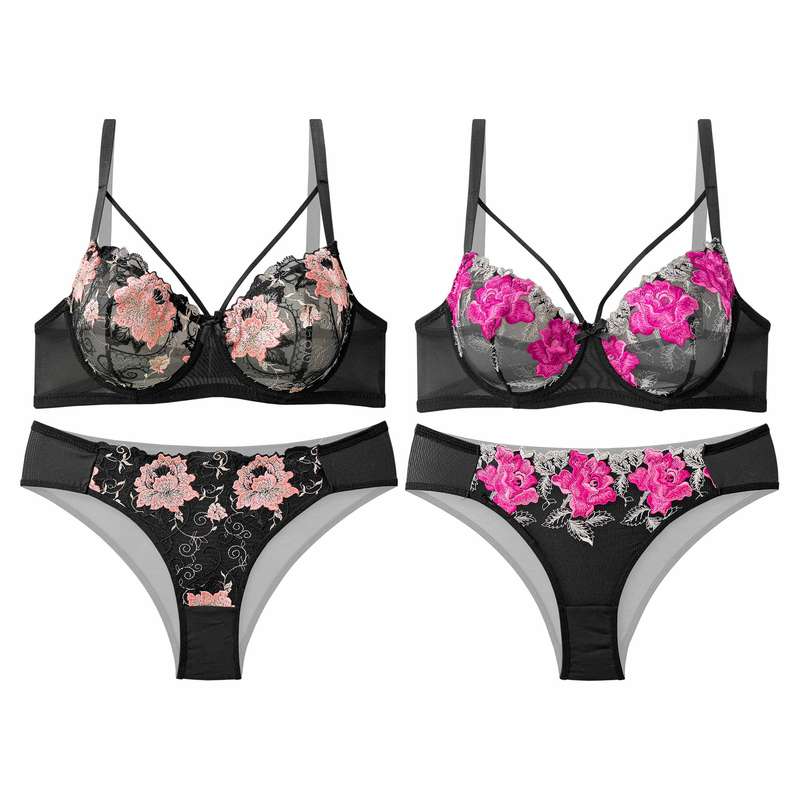 ست شورت و سوتین زنانه نوشه پوش کد 84015-84016 مجموعه 2 عددی