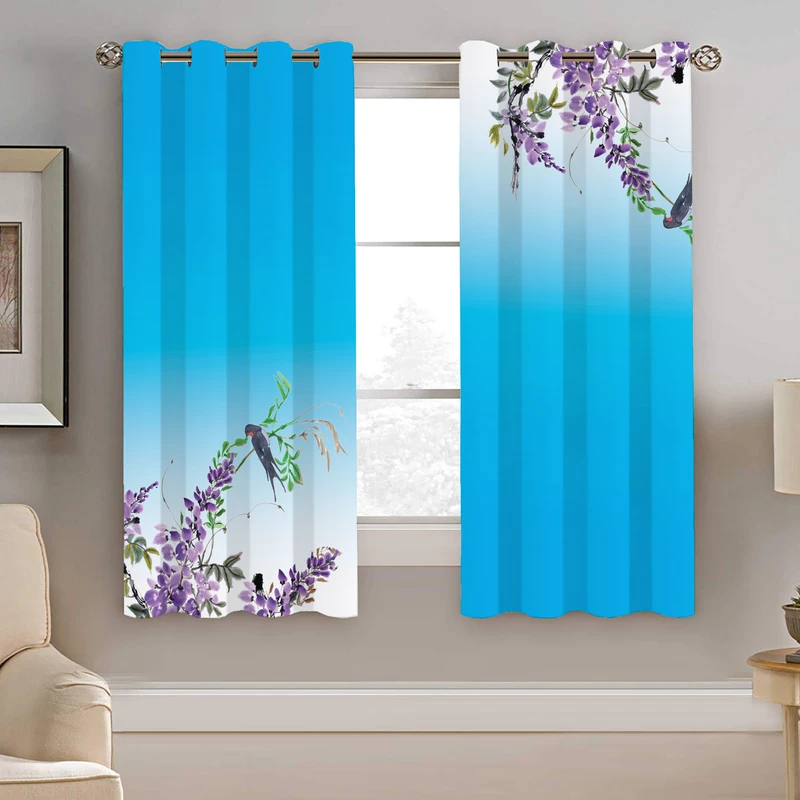 پرده نیروانا طرح گل مدل هازان کد 8671 سایز 140×200 سانتی متر