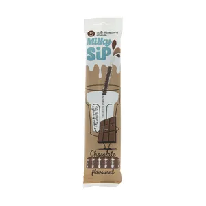 نی طعم دهنده شیر سیپ مدل Chocolate بسته 5 عددی