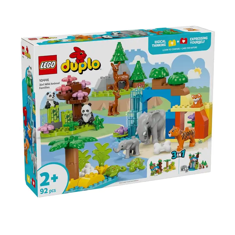 لگو 92 تکه سری دوپلو مدل Wild Animal Families کد 10446