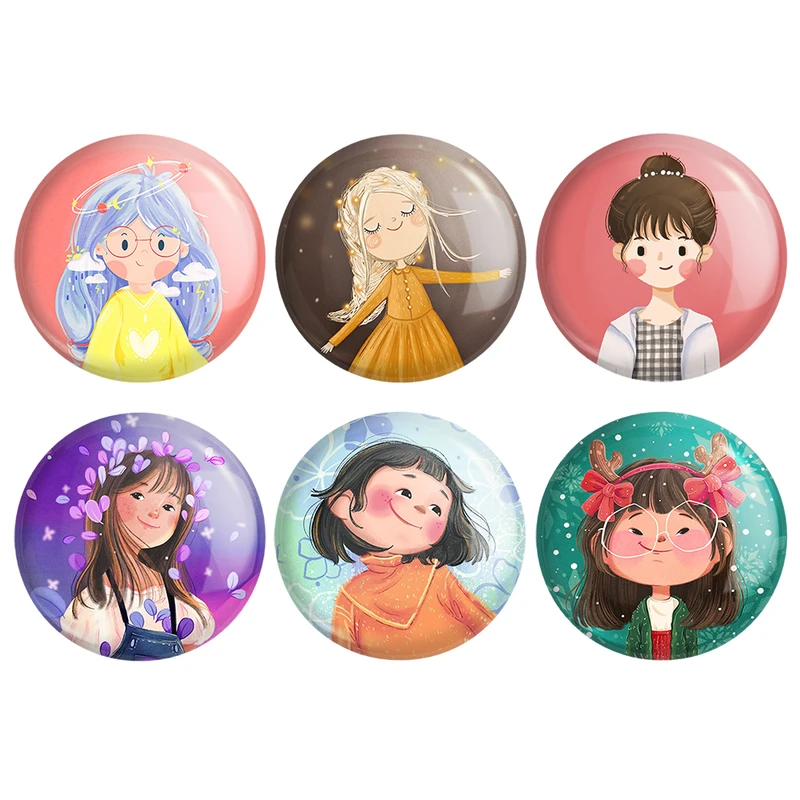 پیکسل خندالو مدل دخترانه فانتزی کد 1643B مجموعه 6 عددی