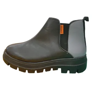 نیم بوت زنانه مدل الیکا رنگ طوسی