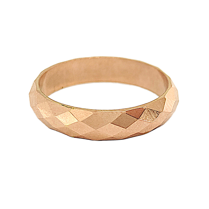 انگشتر رینگی طلا 18 عیار زنانه طلا و جواهرسازی افرا مدل الماس ۲۲۸