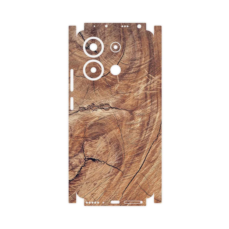 برچسب پوششی ماهوت مدل Wood Texture 5-FullSkin مناسب برای گوشی موبایل شیائومی Redmi Note 13 4G